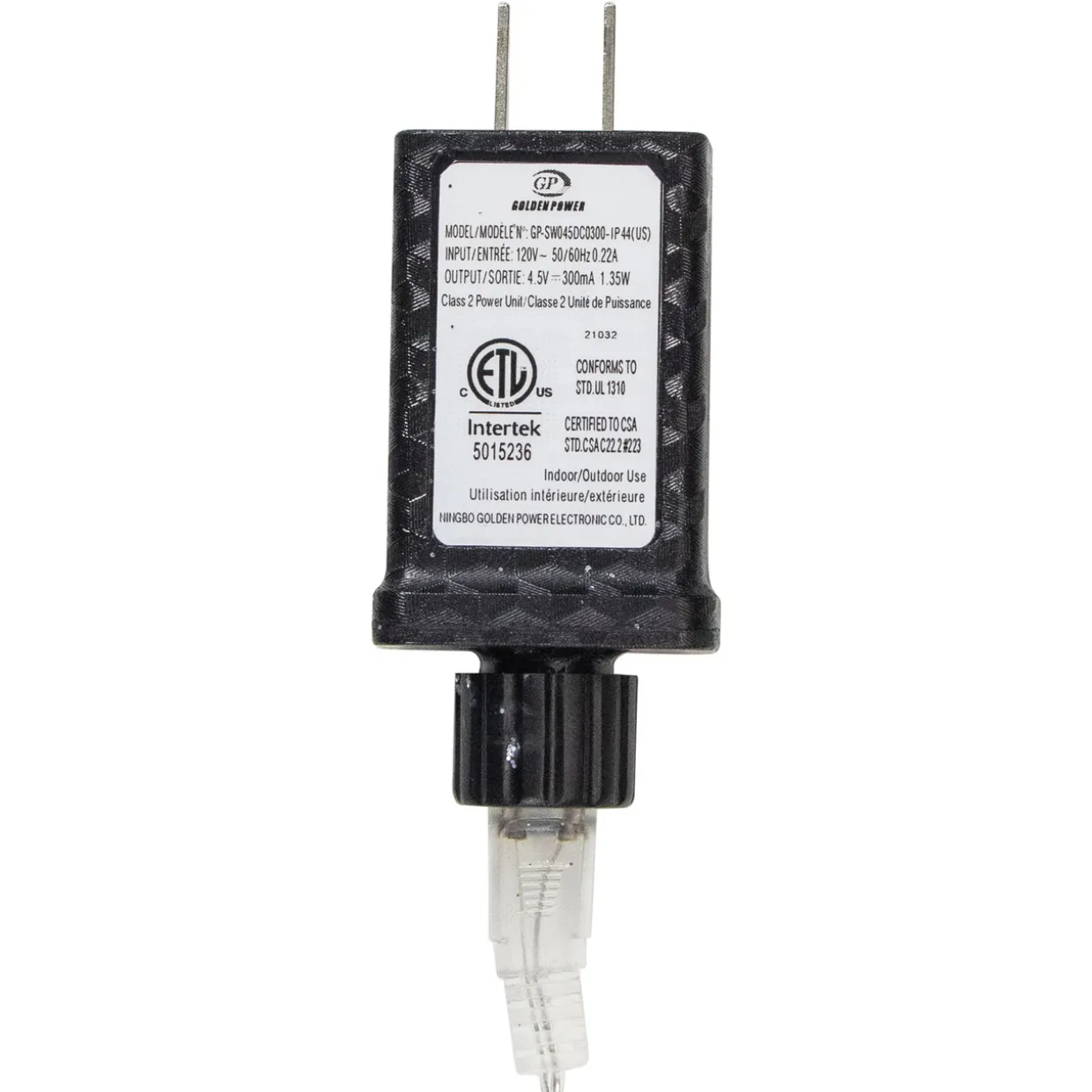 8" LED Lighted Silver Wired Christmas Hanging Ball Decoration - Warm White Lights