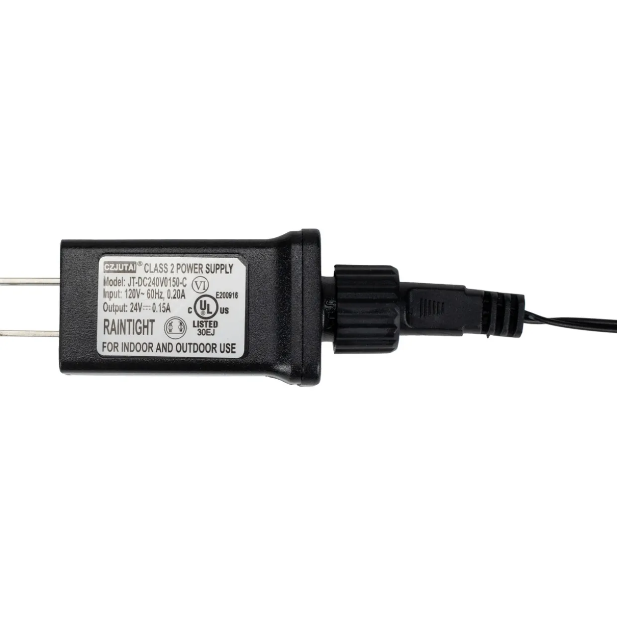 24" LED Lighted Snowflake Christmas Decoration, Warm White Lights