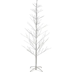 6' LED Lighted White Birch Christmas Twig Tree - Pure White Lights