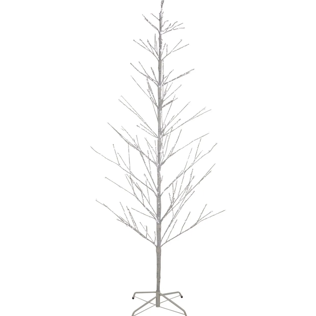 6' LED Lighted White Birch Christmas Twig Tree - Pure White Lights
