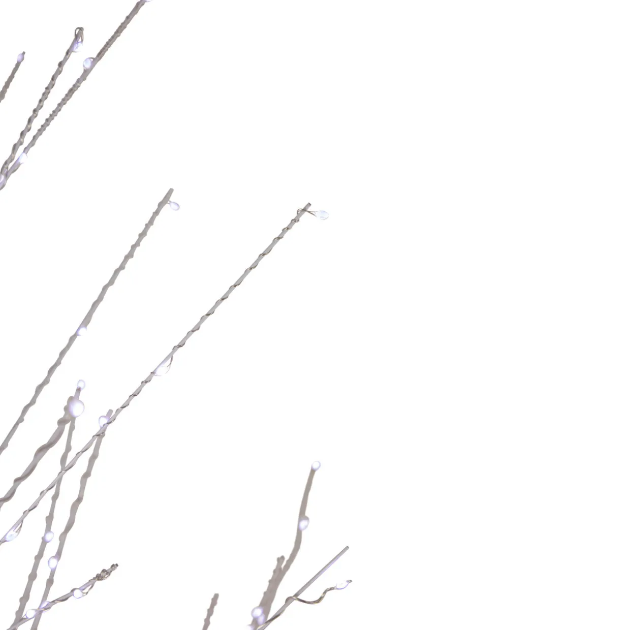 6' LED Lighted White Birch Christmas Twig Tree - Pure White Lights