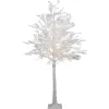 5' LED Lighted White Lace Artificial Christmas Tree - Warm White Lights
