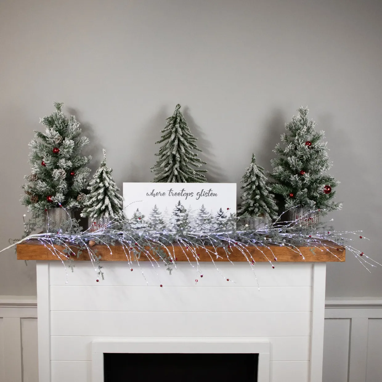 6' Lighted Christmas Garland with Jingle Bells - Cool White Lights