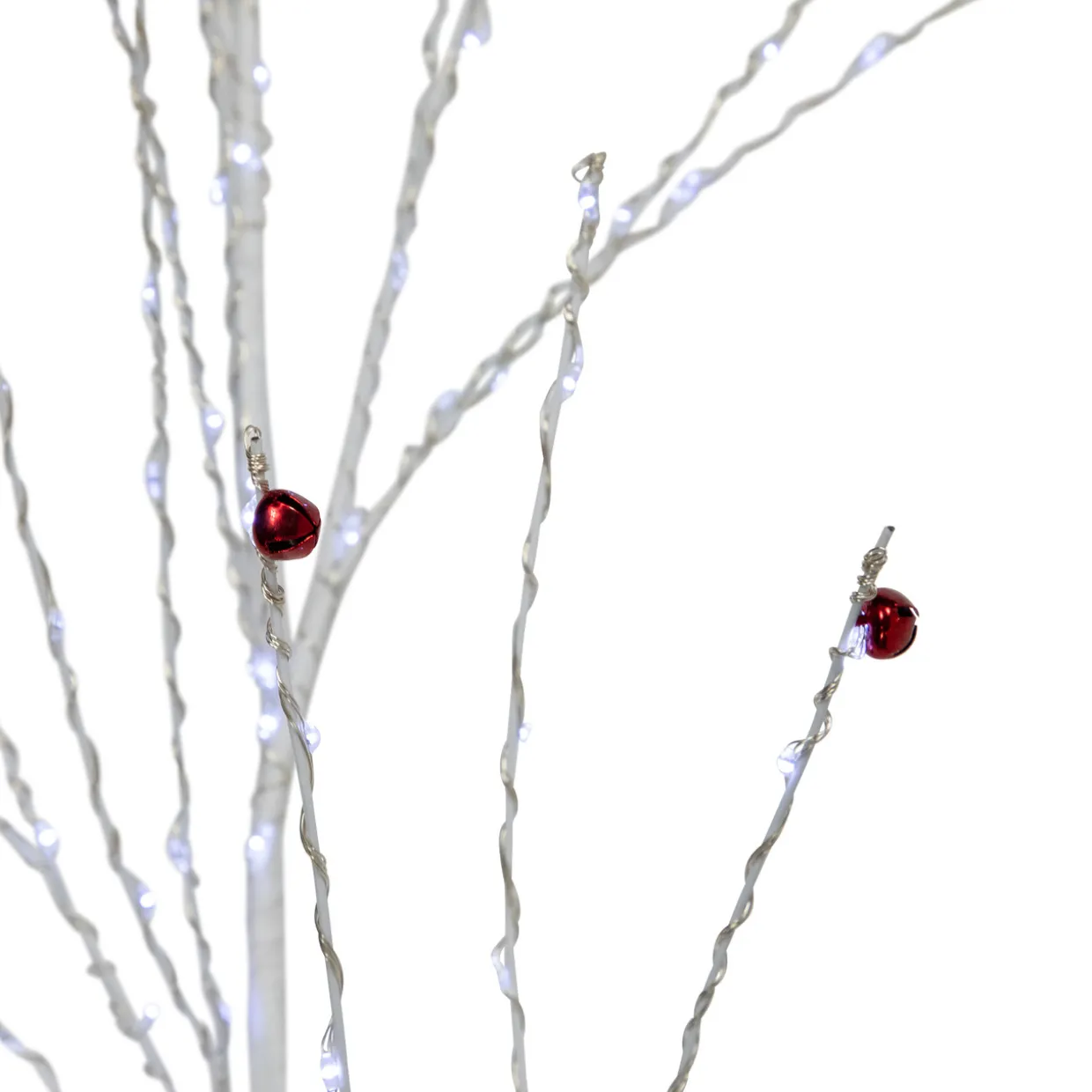 6' Lighted Christmas Garland with Jingle Bells - Cool White Lights