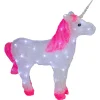 23" Lighted Commercial Grade Acrylic Unicorn Christmas Display Decoration