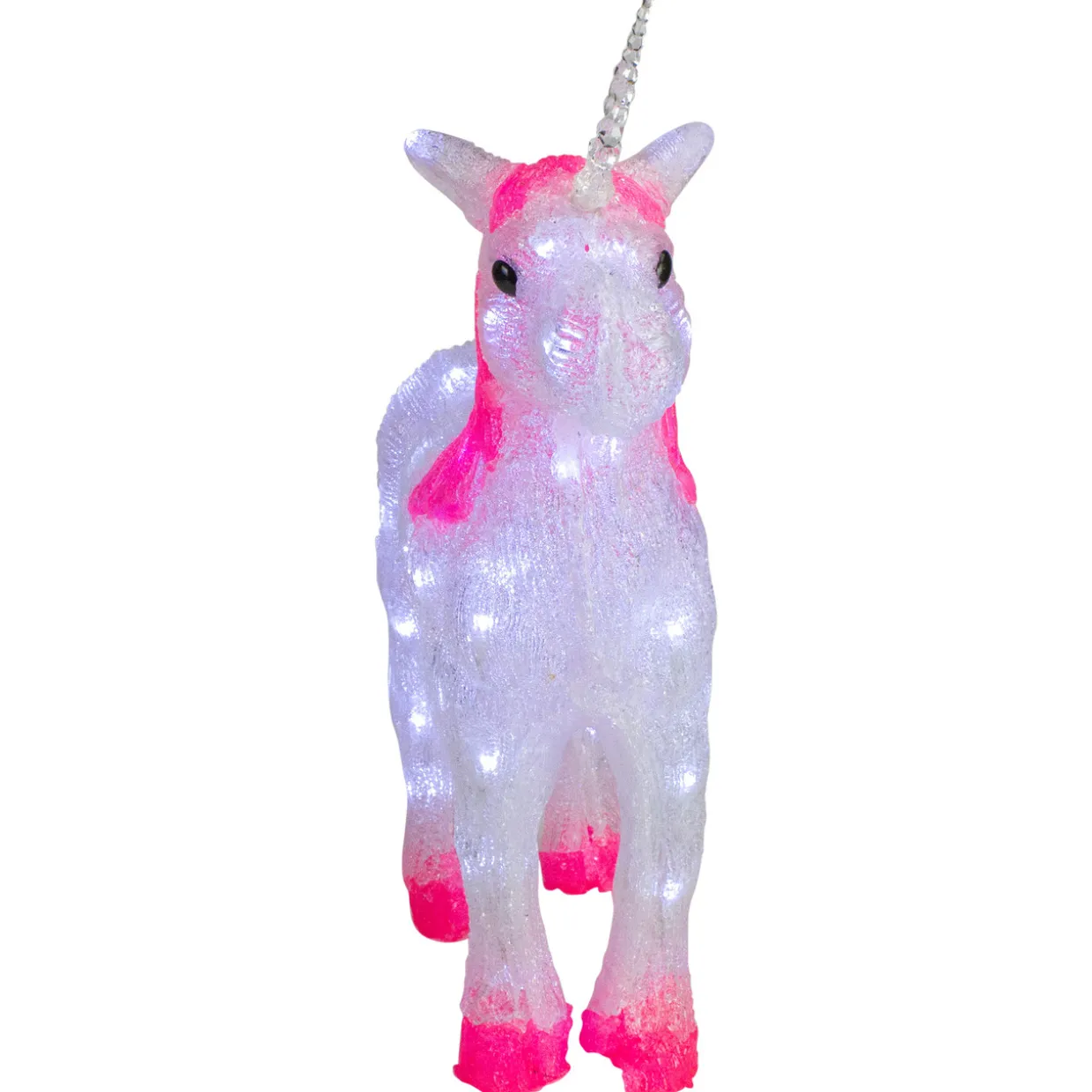 23" Lighted Commercial Grade Acrylic Unicorn Christmas Display Decoration