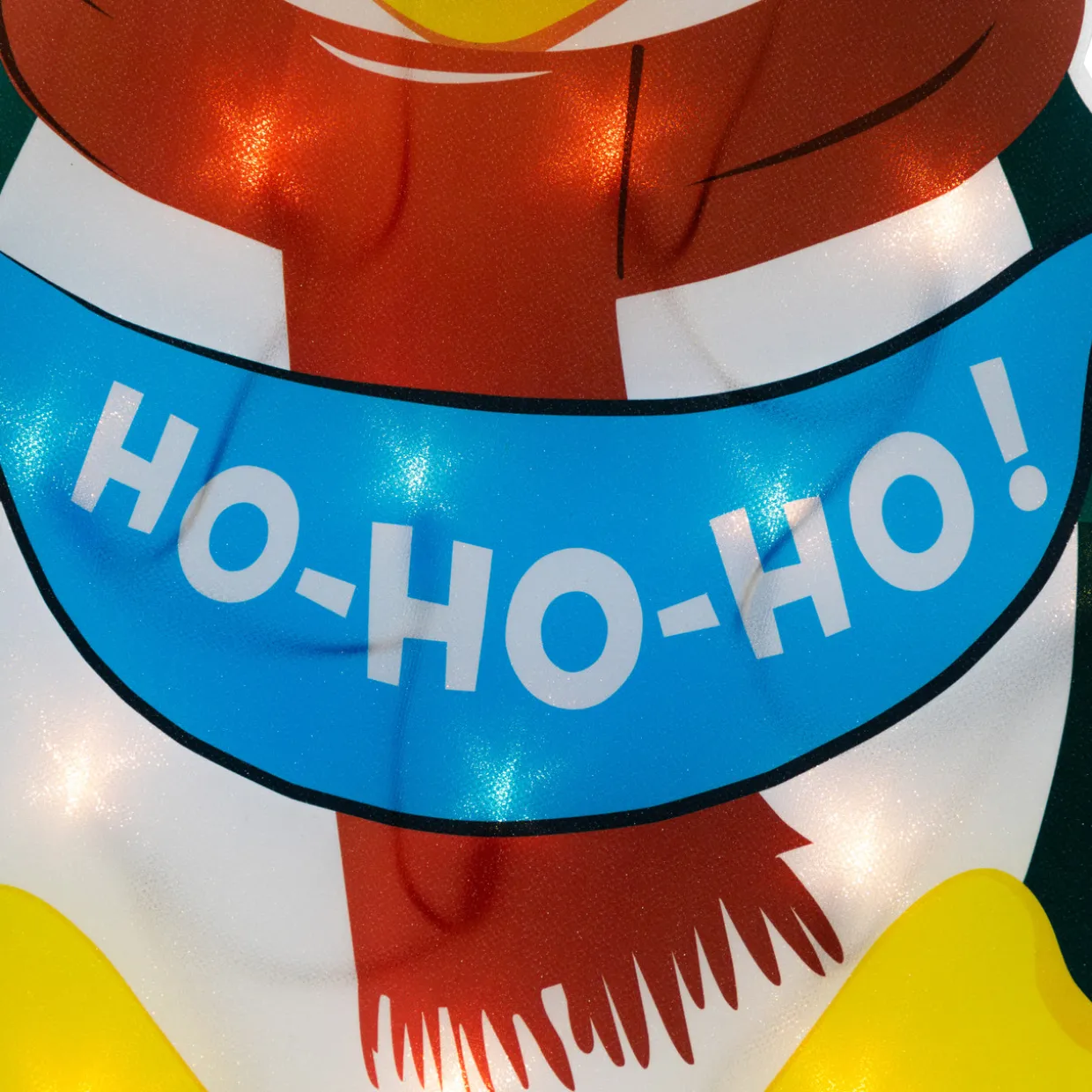 17.5" Lighted Penguin Christmas Window Silhouette