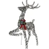 60.25" Lighted Reindeer Stag Christmas Decoration