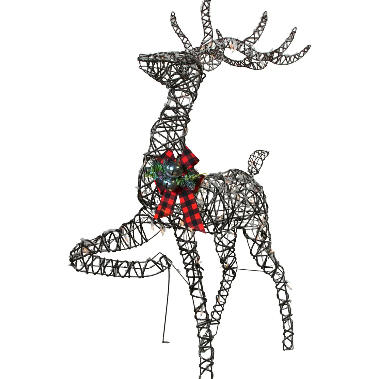 60.25" Lighted Reindeer Stag Christmas Decoration