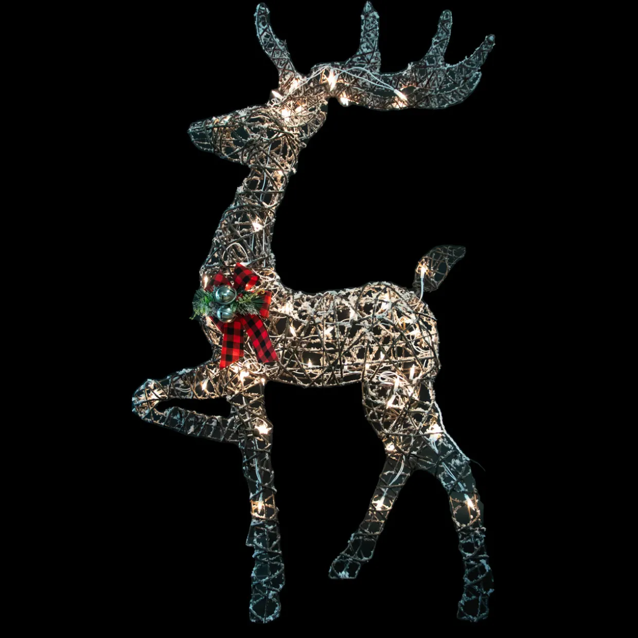 60.25" Lighted Reindeer Stag Christmas Decoration