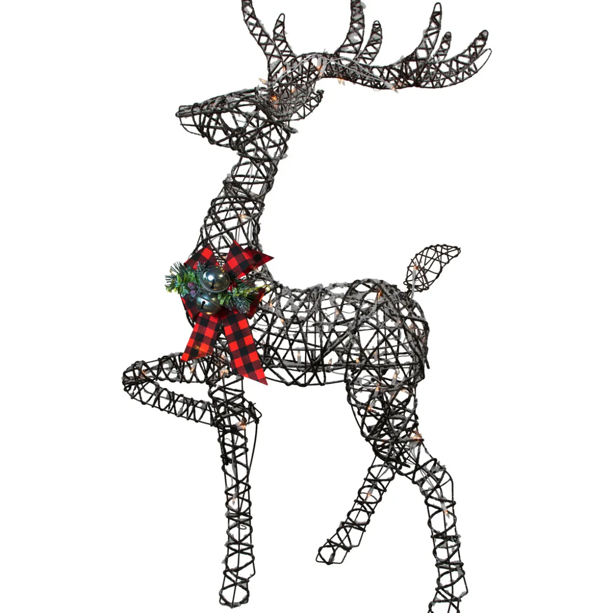 60.25" Lighted Reindeer Stag Christmas Decoration