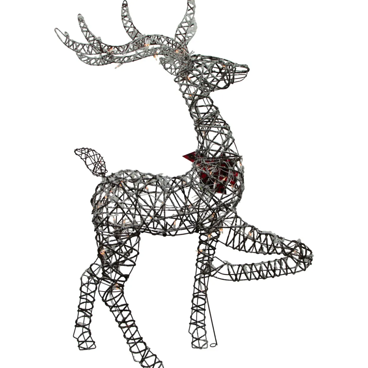 60.25" Lighted Reindeer Stag Christmas Decoration