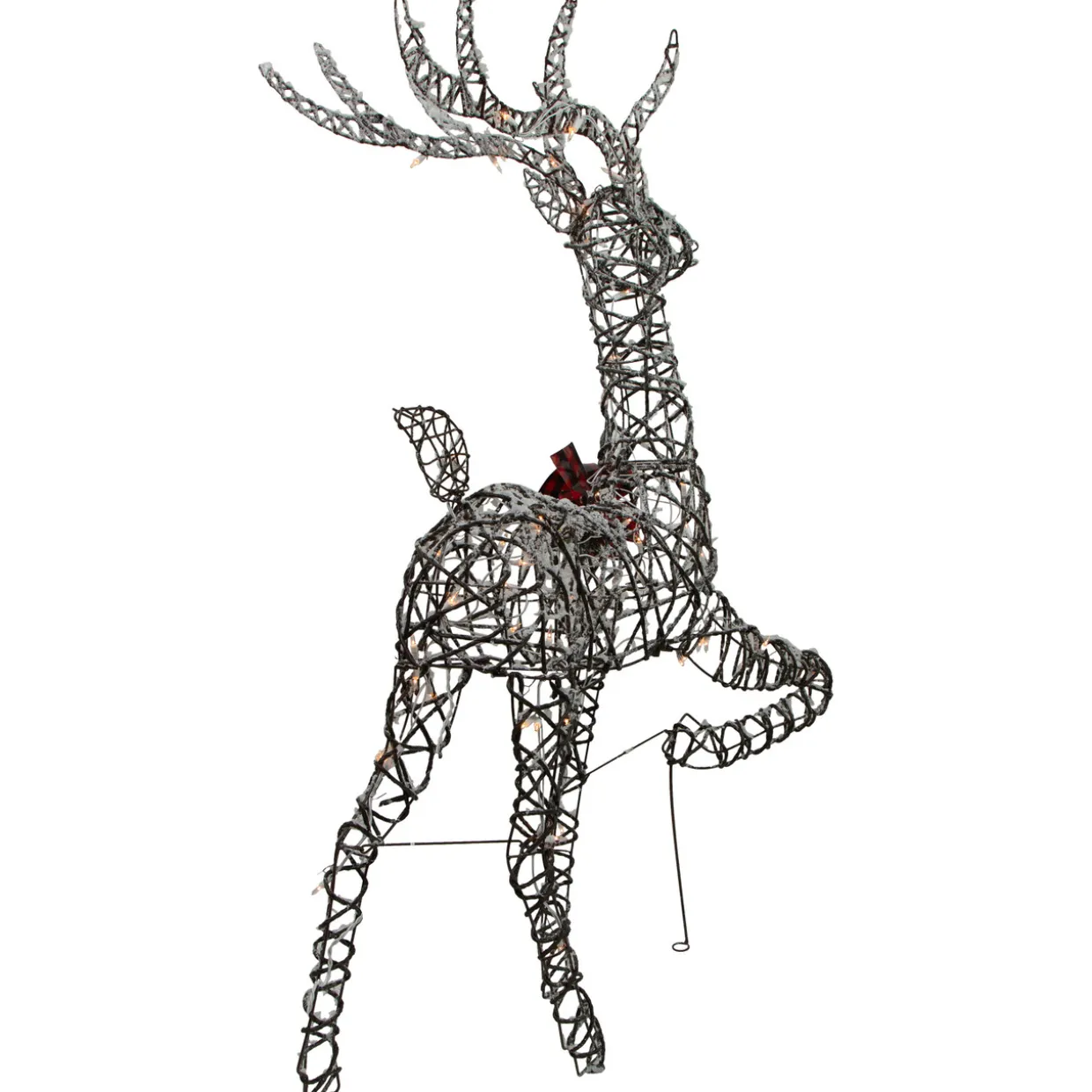 60.25" Lighted Reindeer Stag Christmas Decoration