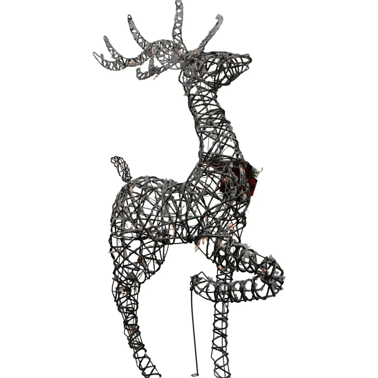60.25" Lighted Reindeer Stag Christmas Decoration