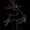 36" Lighted Running Reindeer Silhouette Outdoor Christmas Decor