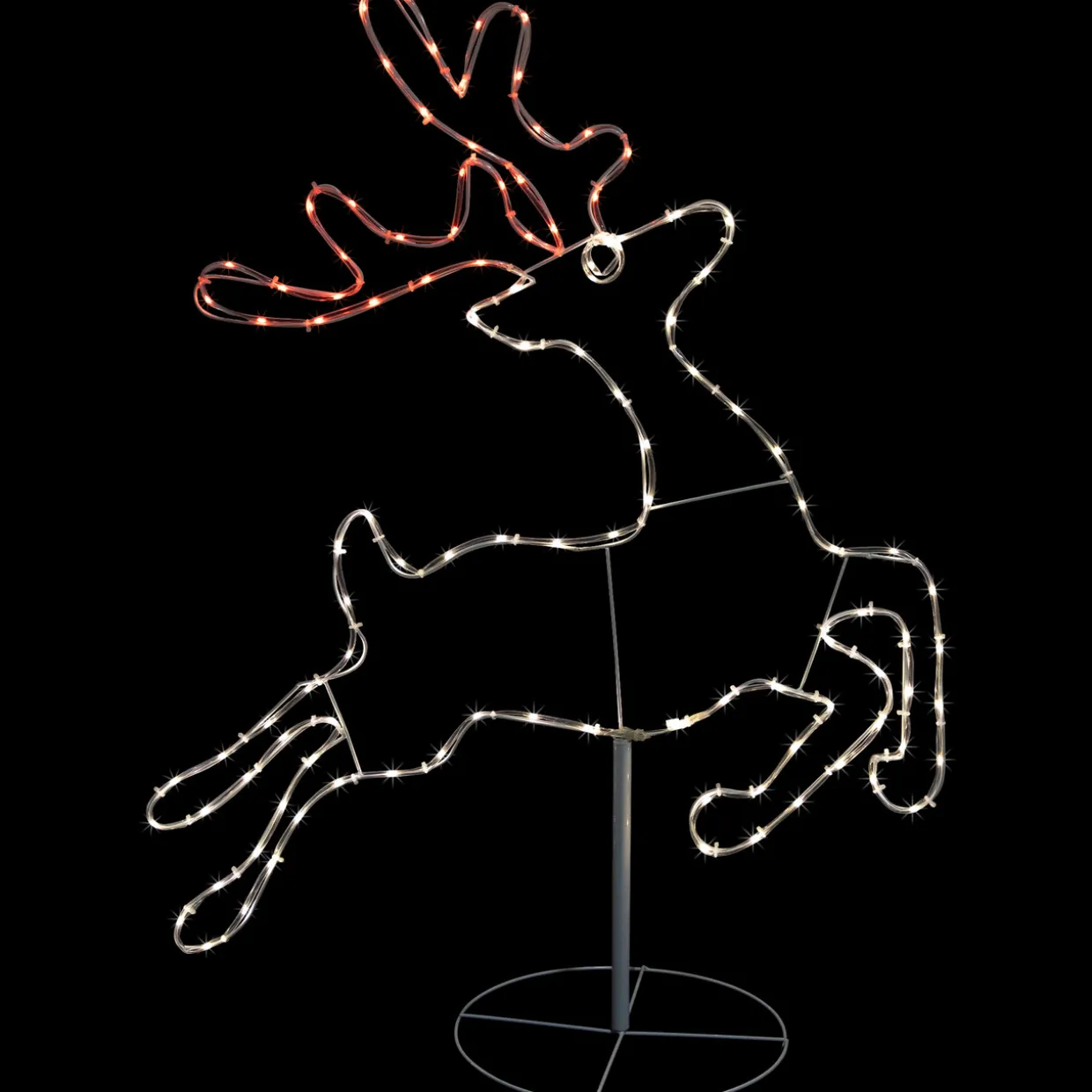 36" Lighted Running Reindeer Silhouette Outdoor Christmas Decor