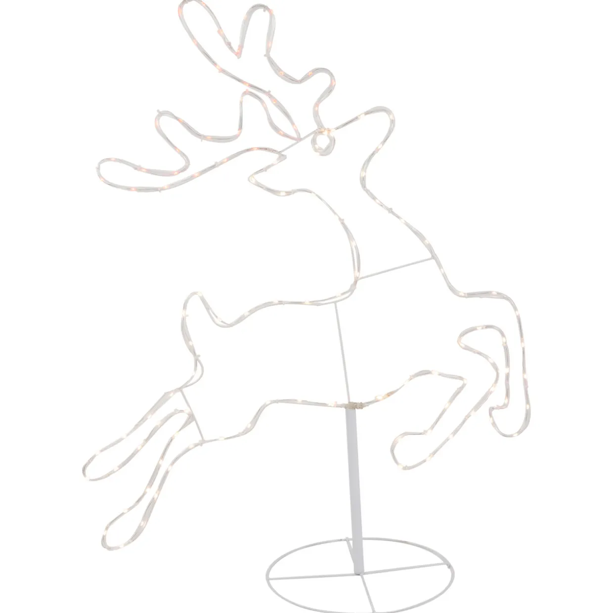 36" Lighted Running Reindeer Silhouette Outdoor Christmas Decor