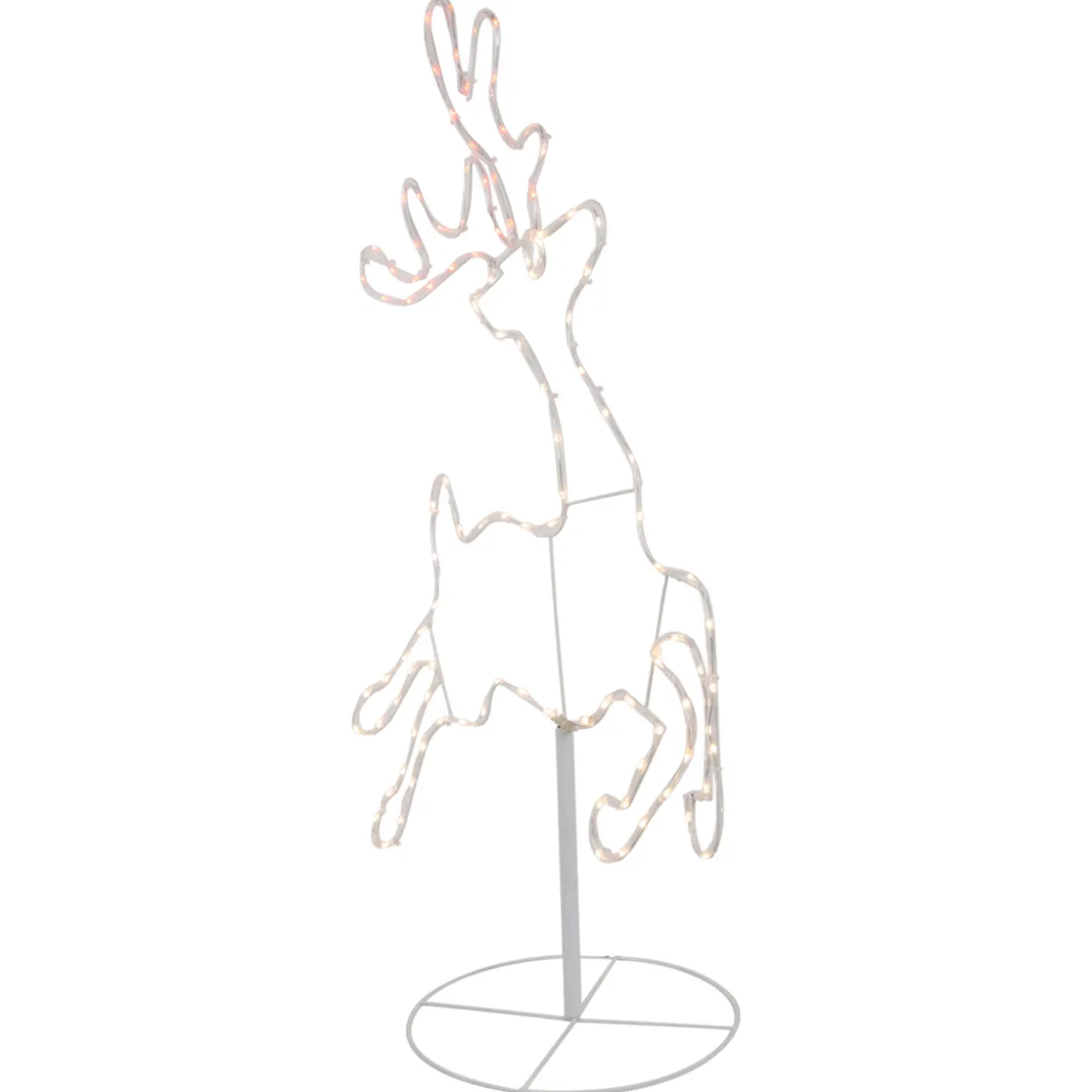 36" Lighted Running Reindeer Silhouette Outdoor Christmas Decor