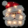 12" Lighted Santa Claus Christmas Window Silhouette