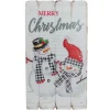 19" Lighted Snowmen 'Merry Christmas' Wall Decor