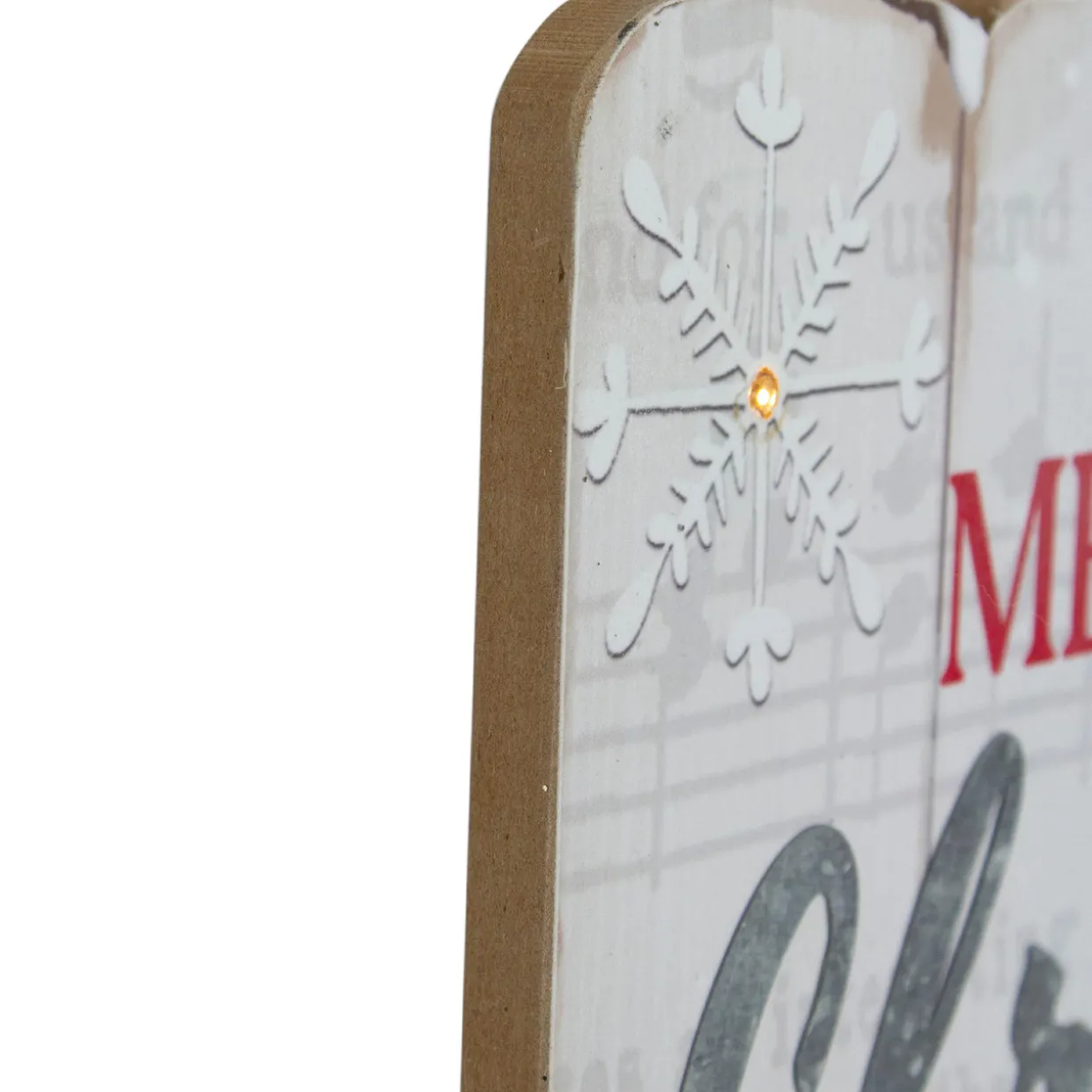 19" Lighted Snowmen 'Merry Christmas' Wall Decor