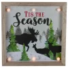12" Lighted 'Tis The Season' Christmas Wall Decor