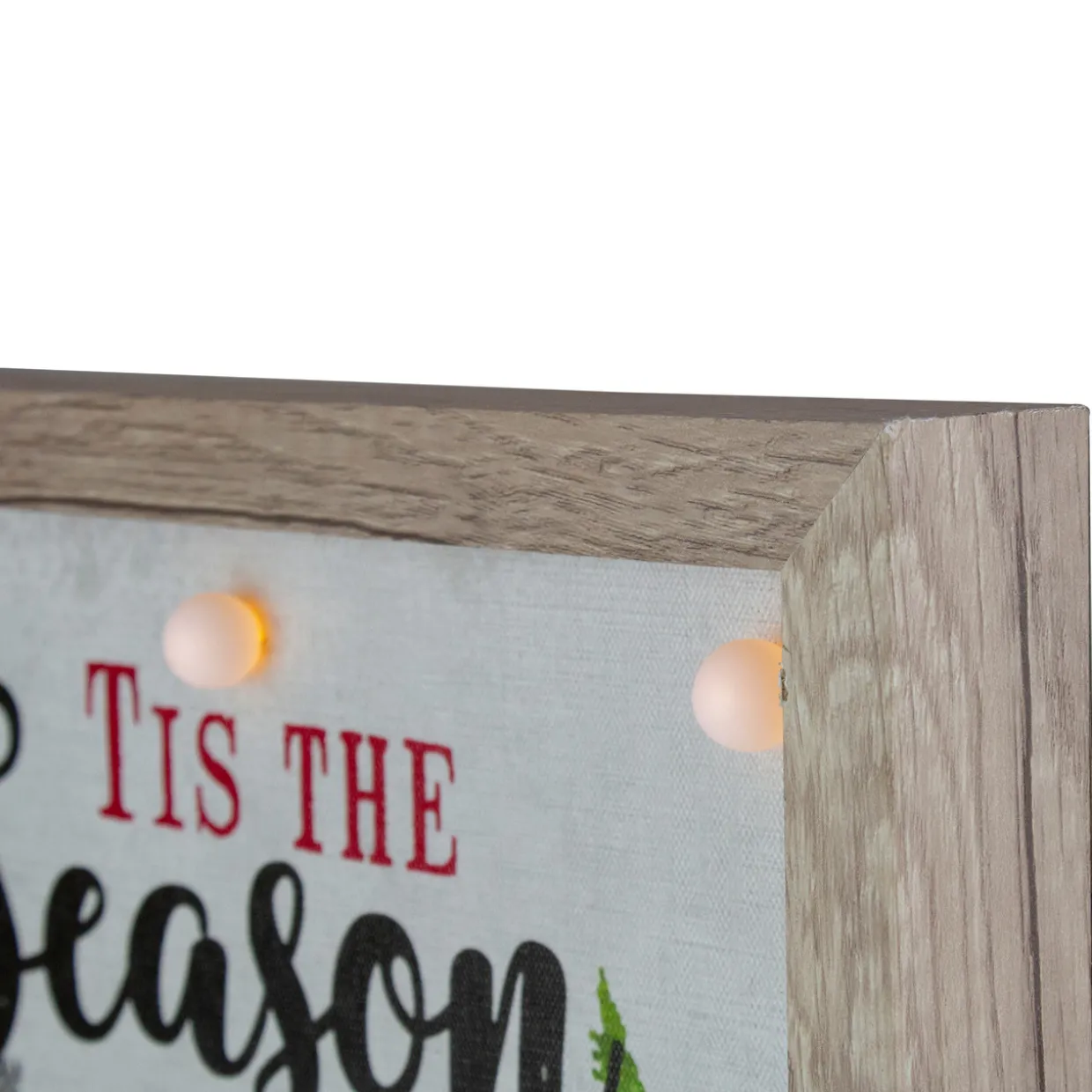 12" Lighted 'Tis The Season' Christmas Wall Decor