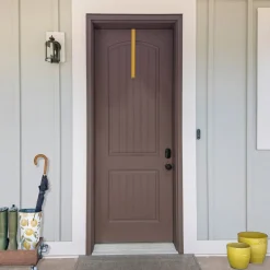 14" Matte Gold Over the Door Christmas Iron Wreath Hanger