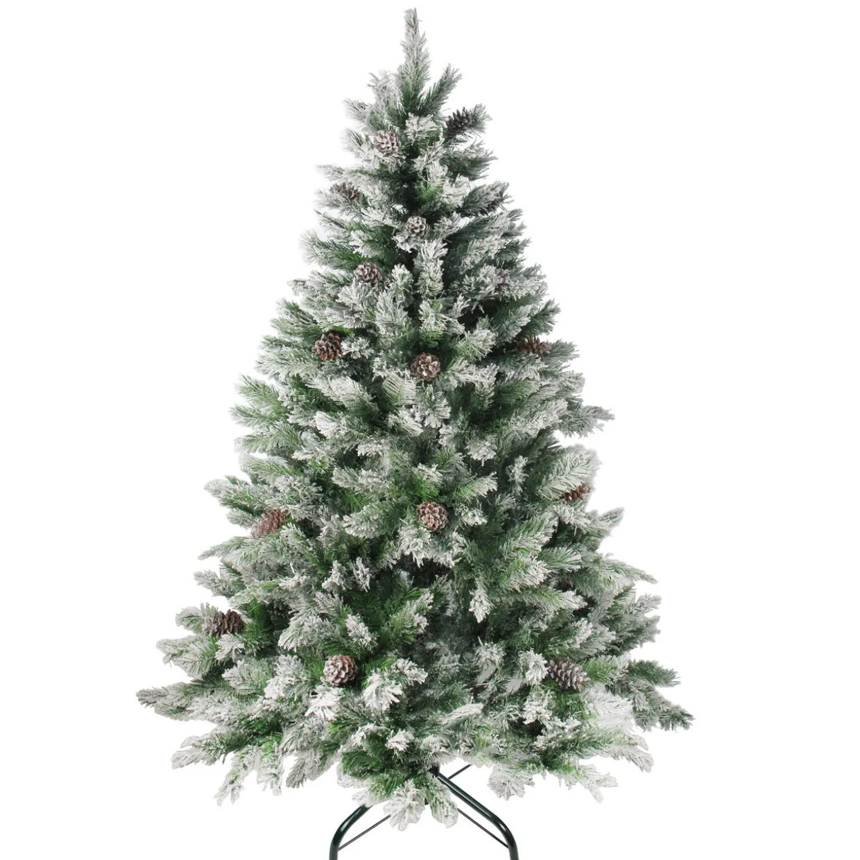 6' Medium Flocked Angel Pine Artificial Christmas Tree - Unlit