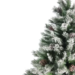 6' Medium Flocked Angel Pine Artificial Christmas Tree - Unlit