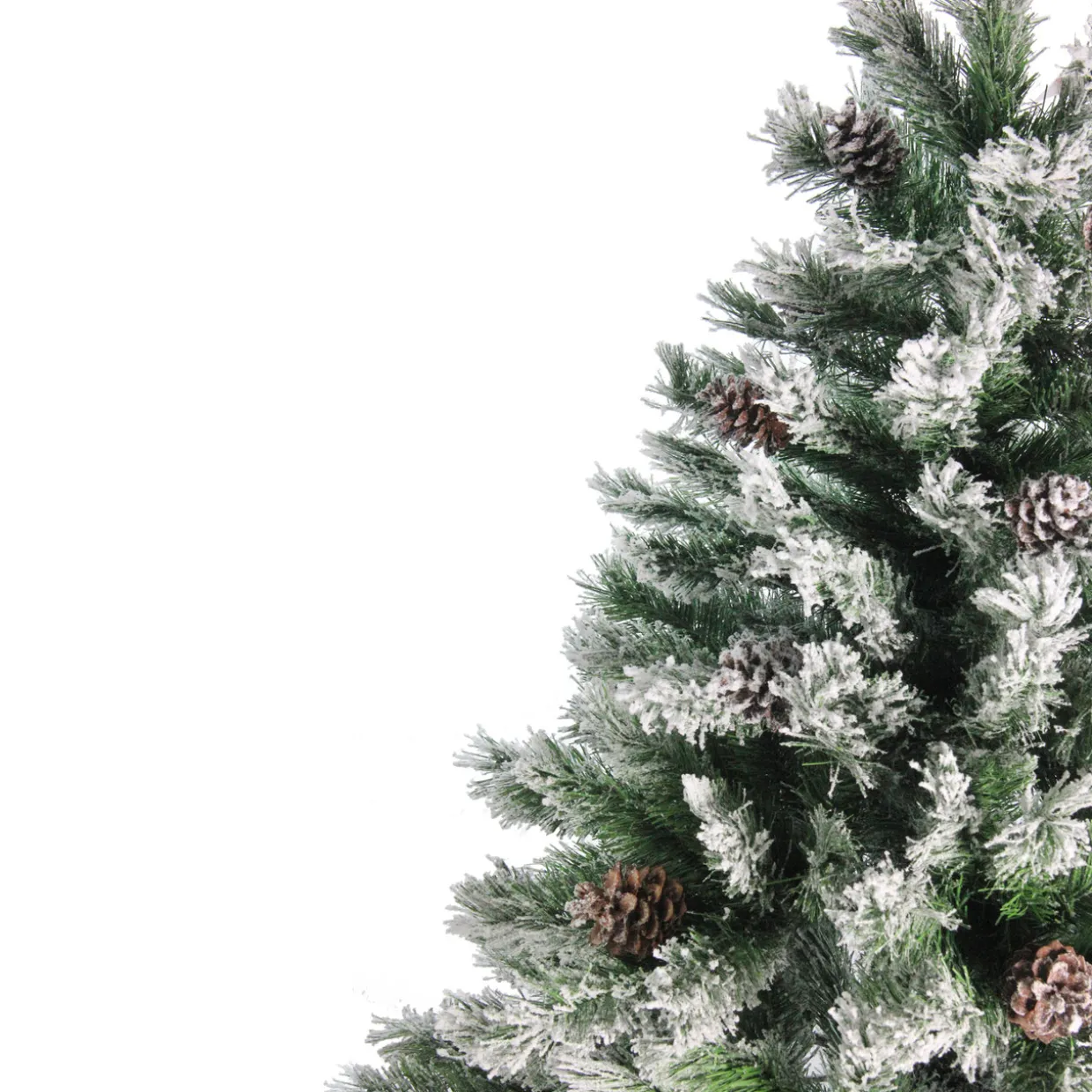 6' Medium Flocked Angel Pine Artificial Christmas Tree - Unlit