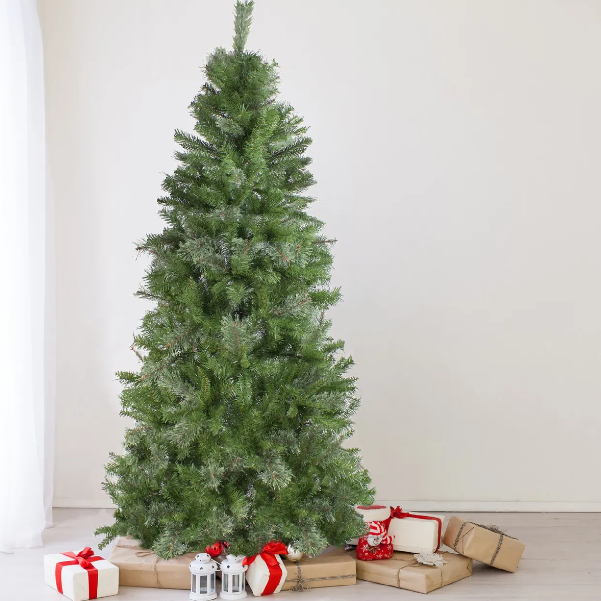 6.5' Medium Mixed Cashmere Pine Artificial Christmas Tree - Unlit