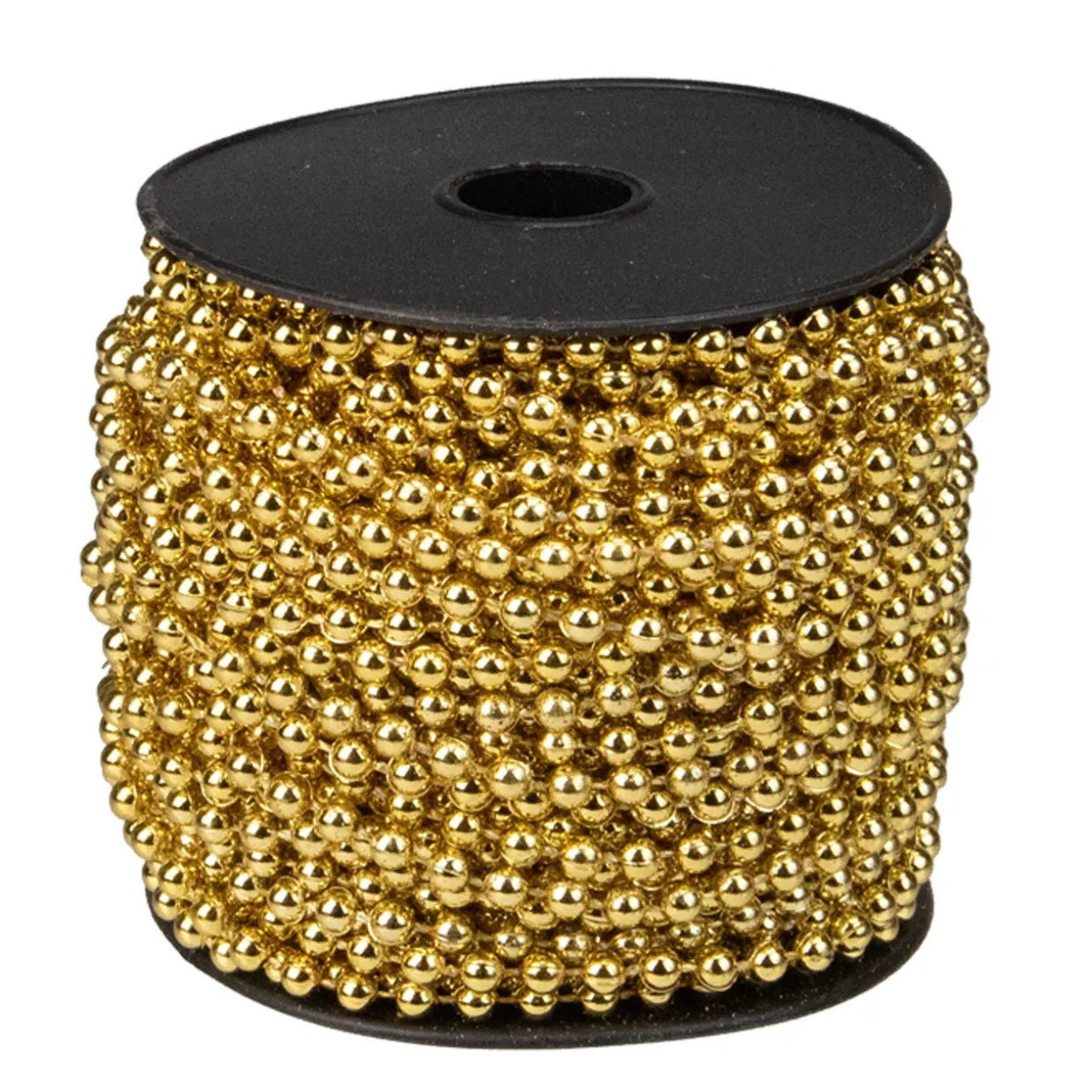 66' Metallic Gold Beaded Christmas Garland - Unlit