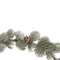 12" Mini Frosted Pine Christmas Wreath with Pine Cones