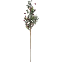30" Mixed Foliage with Berries and Pinecones Artificial Christmas Spray
