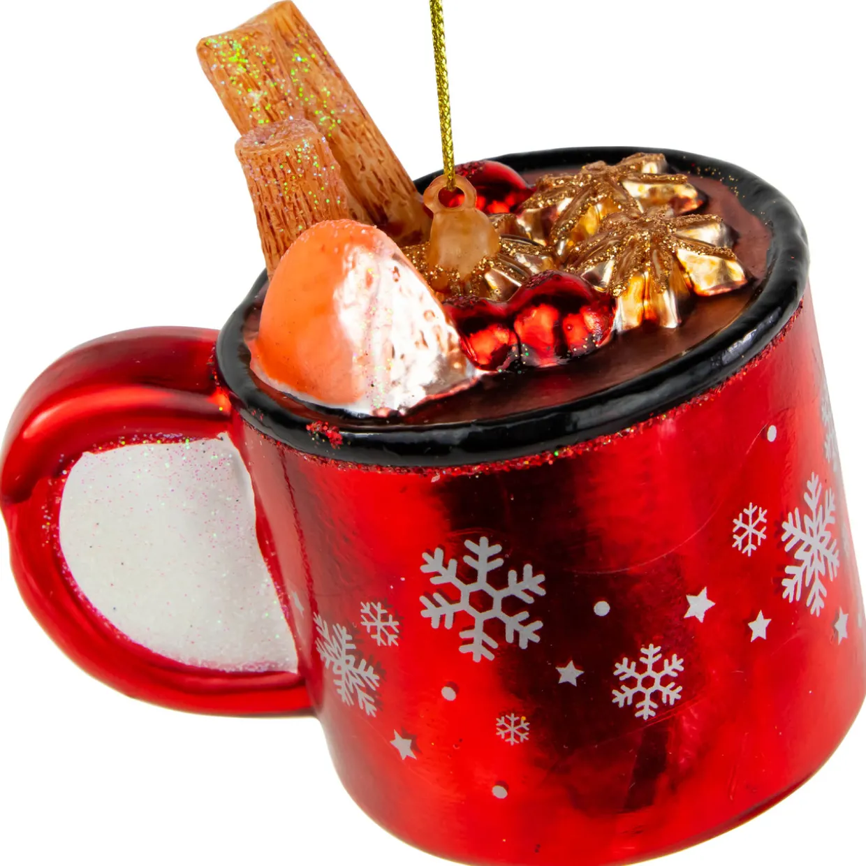 4" Mulled Wine Glass Christmas Ornament