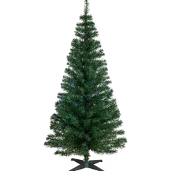 6' Multi-Color Fiber Optic Pine Christmas Tree