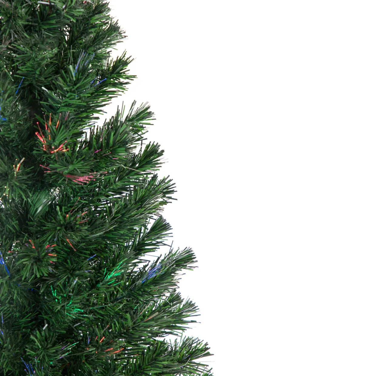 6' Multi-Color Fiber Optic Pine Christmas Tree
