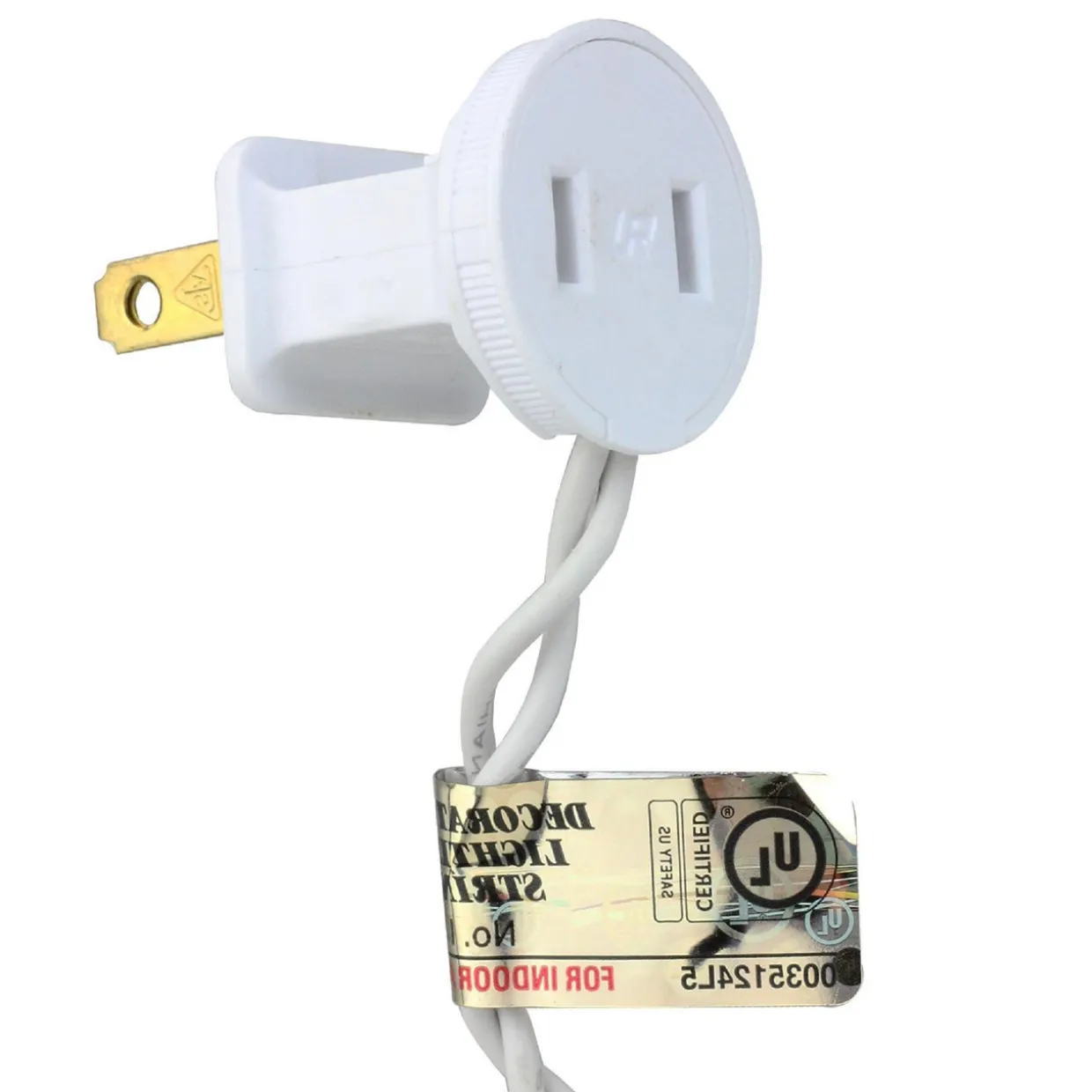 100 Multicolor LED Wide Angle Christmas Lights - 33 ft White Wire