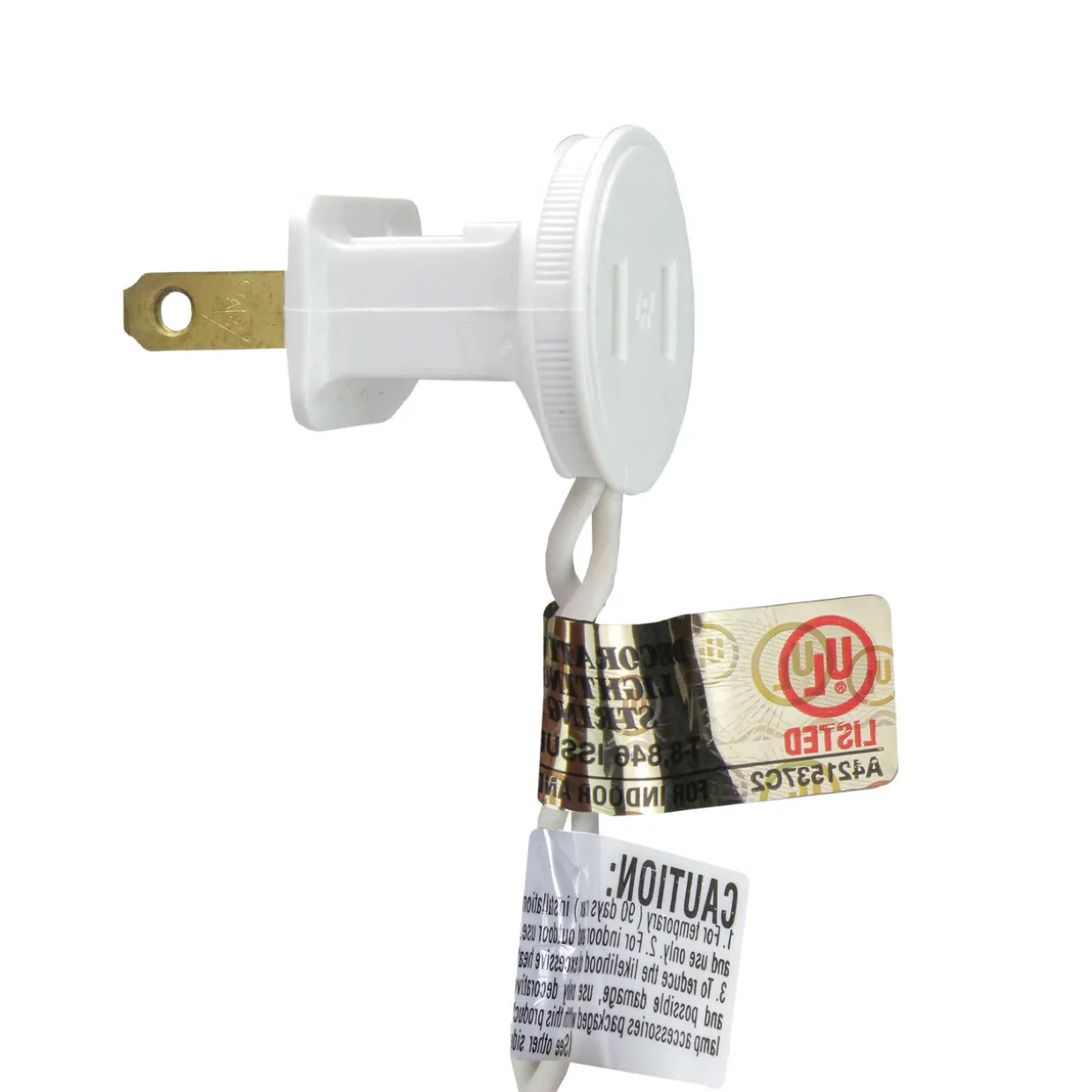 20 Multi-Color Santa Claus LED Novelty Christmas Lights - 10 ft White Wire