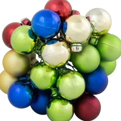 6.75" Multicolor Shatterproof Ball Ornament Christmas Pick