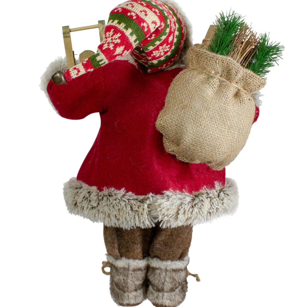 18" Nordic Santa Christmas Figure with Sled