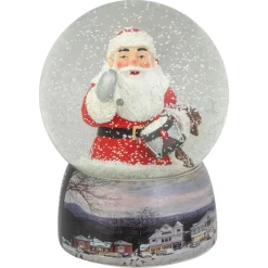 6.5" Norman Rockwell 'A Drum For Tommy' Christmas Snow Globe
