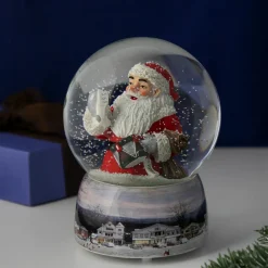 6.5" Norman Rockwell 'A Drum For Tommy' Christmas Snow Globe