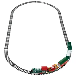 30 Pc Battery Operated Lighted and Animated Classic Christmas Train Set with Music