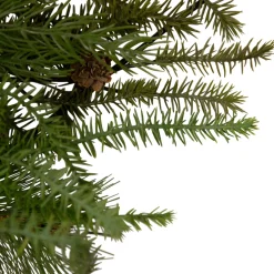 21" Pine Christmas Tree Wall Hanging Decoration with Pinecones