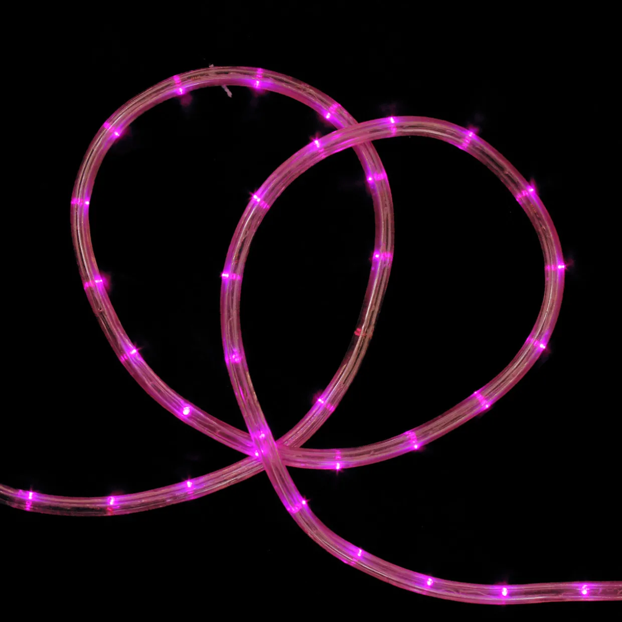 18' Pink LED Outdoor Christmas Rope Lights
