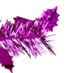 6' Pink Tinsel Pop-Up Artificial Christmas Tree, Unlit