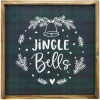 15.75" Plaid 'Jingle Bells' Christmas Wall Sign