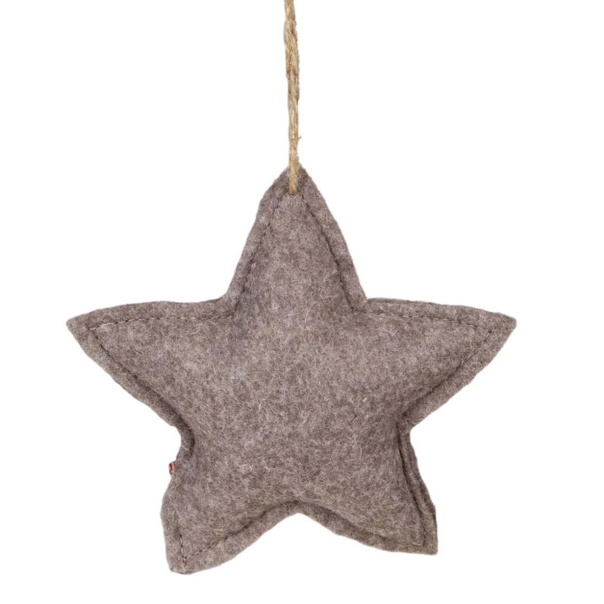 4.5" Plaid Star Shaped Plush Christmas Ornament